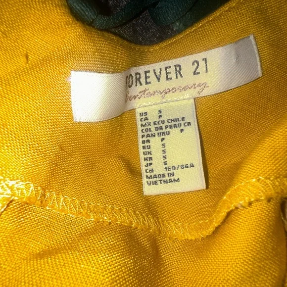 Forever 21 Gold Asymmetrical Buttoned Camisole Dress - Picture 9 of 9